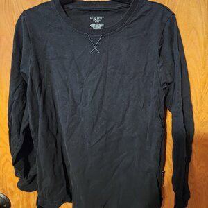 Little Bipsy Long Sleeve Black Shirt - Size 9-10